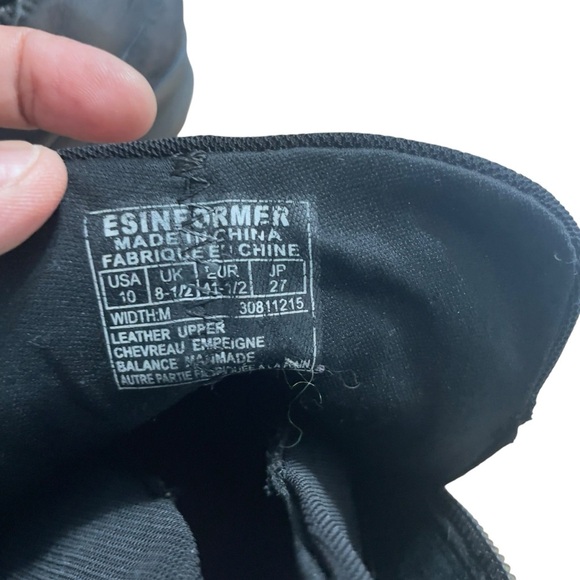 EASY SPIRIT ESINFORMER Black leather ankle boots zip women's size 10M - Picture 9 of 10